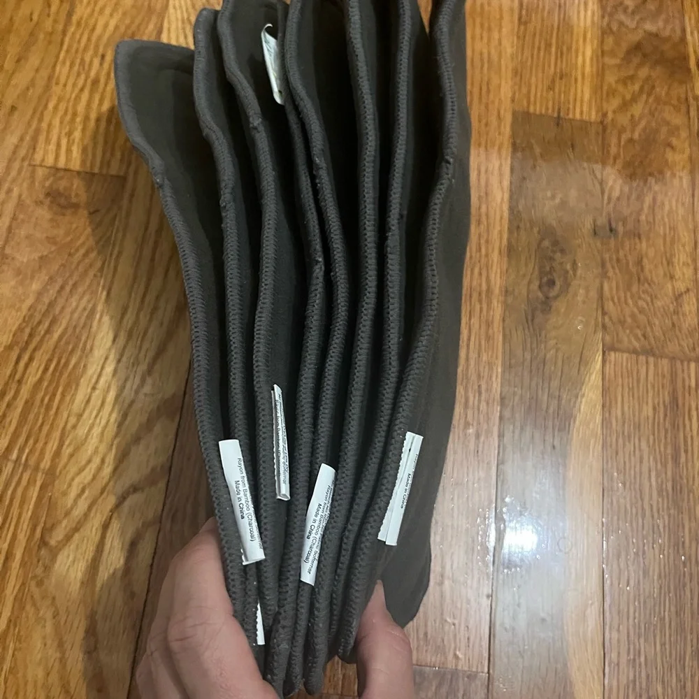 Charcoal cloth diaper liners